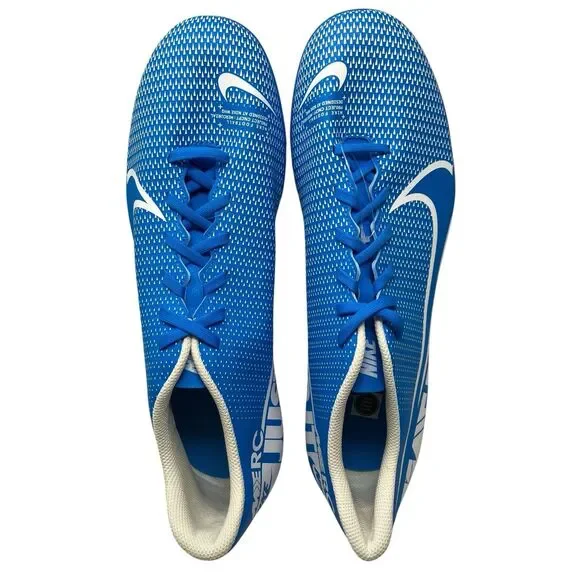 Nike Cleats Mens 11.5 Blue Mercurial Vapor 13 Academy FG Soccer AT5269-414 Game - Picture 7 of 8